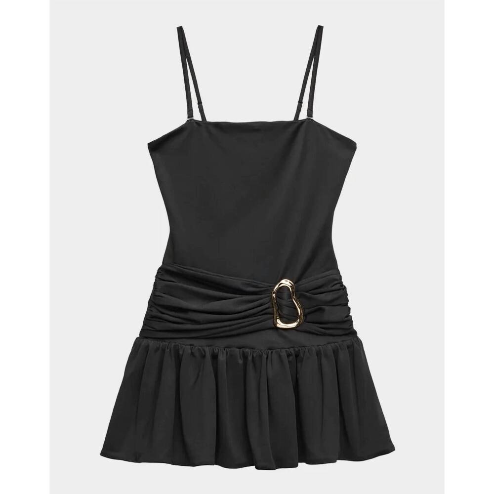NEW KATIE J NYC junior marci dress in black